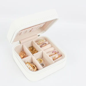 White Jewelry Storage/Travel Case