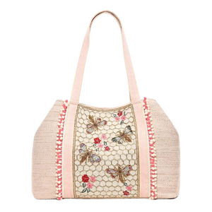 Rose Garden Golden Bee Tote