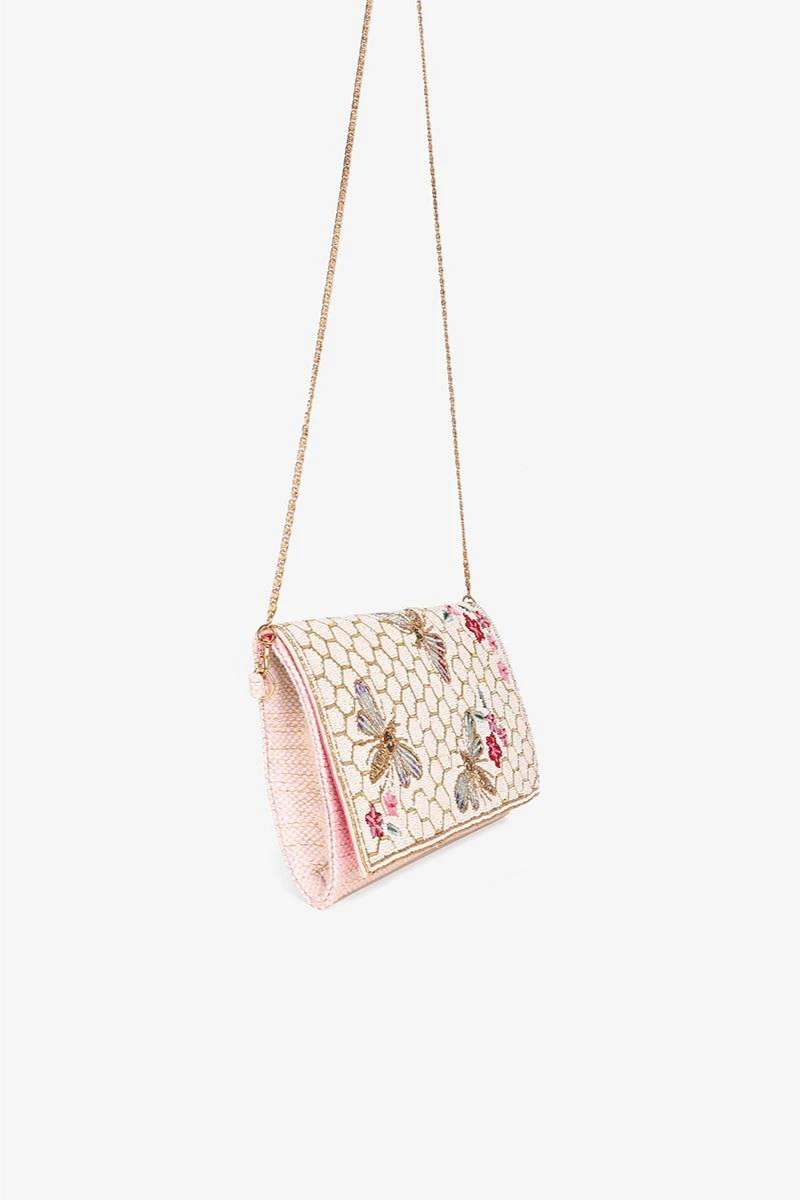 Rose Garden Golden Bee Clutch