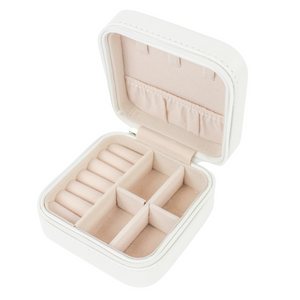 White Jewelry Storage/Travel Case